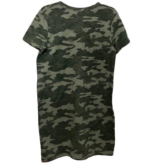 Universal Thread Camo Print Short Sleeve Cotton Dress - Picture 2 of 12